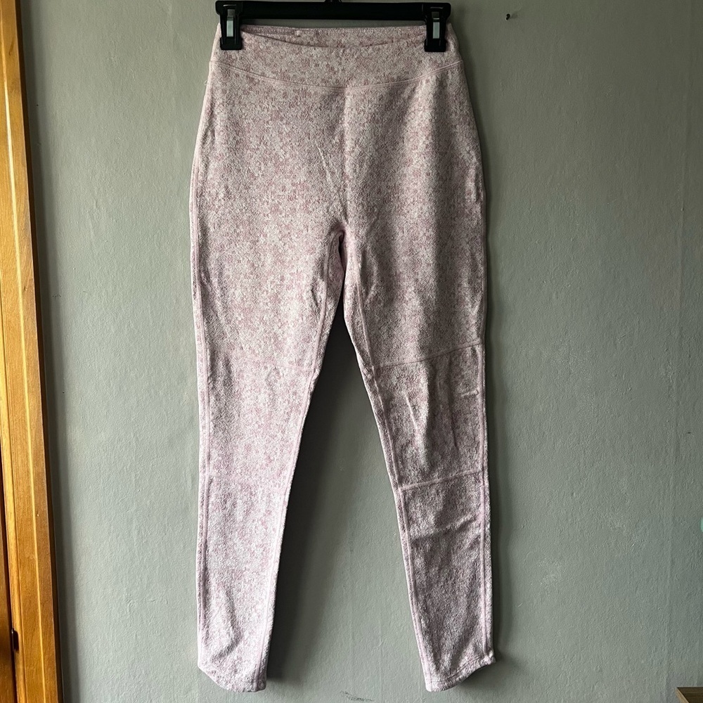 Gymshark Dusty Pink Marl Fleur Texture Leggings Size Medium